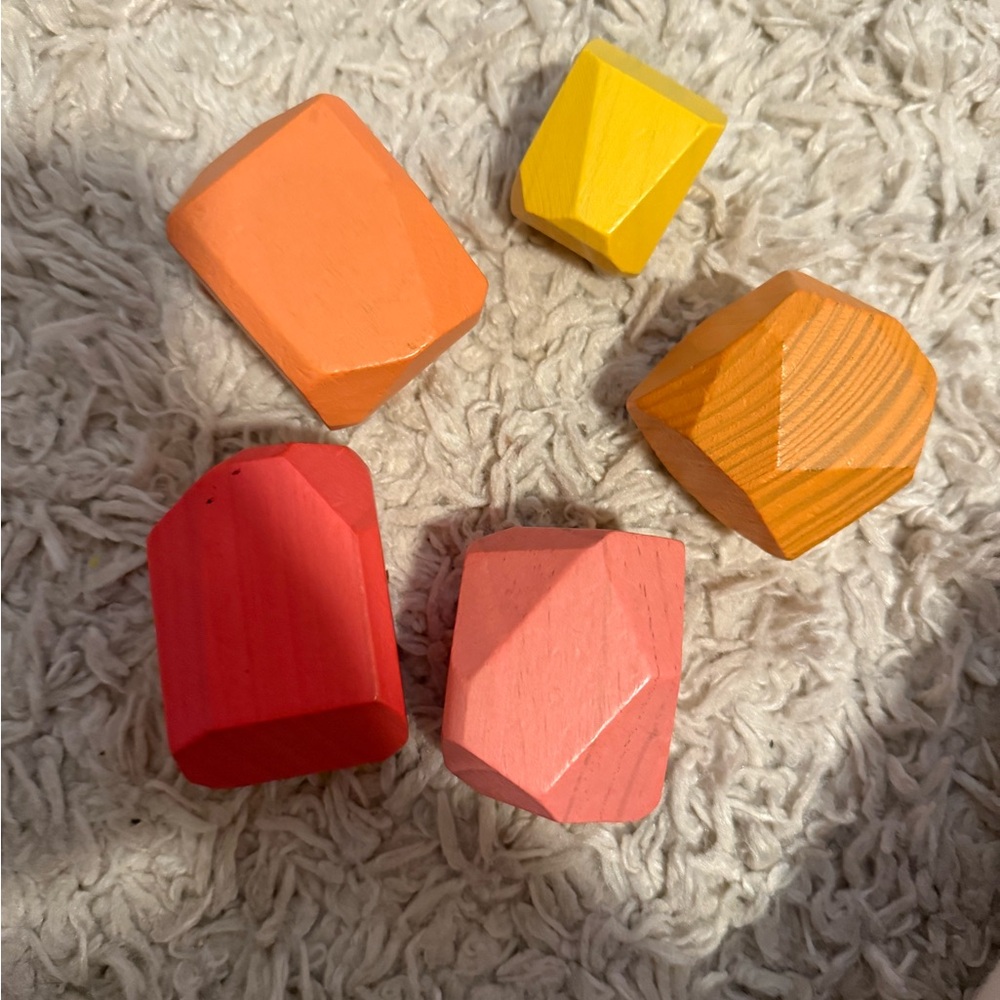 Lovevery Colorful Geometric Wooden Blocks